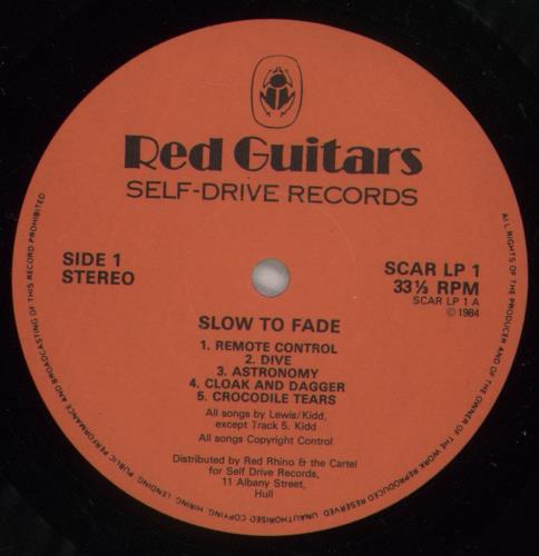 Red Guitars Slow To Fade vinyl LP album (LP record) UK RC3LPSL304457