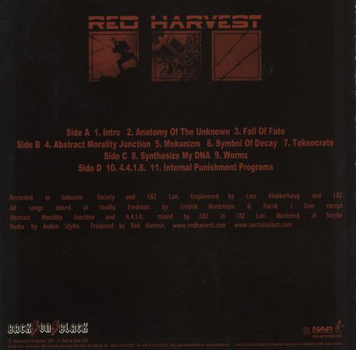 Red Harvest Internal Punishment Programs - Red Vinyl 2-LP vinyl record set (Double LP Album) UK 1HD2LIN869508