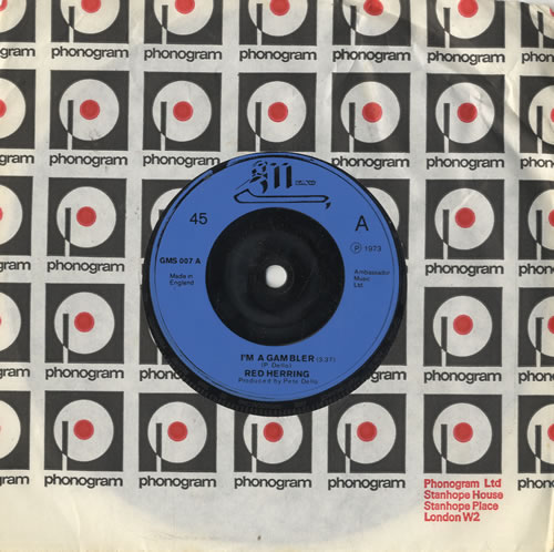 Red Herring I'm A Gambler 7" vinyl single (7 inch record / 45) UK 2RH07IM483574