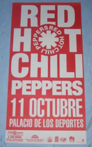 Red Hot Chili Peppers Palacio De Los Desportes poster Mexican RHCPOPA354516