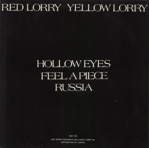 Red Lorry, Yellow Lorry Hollow Eyes 12" vinyl single (12 inch record / Maxi-single) UK RDL12HO626261
