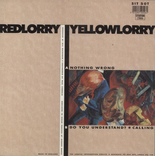 Red Lorry, Yellow Lorry Nothing Wrong 12" vinyl single (12 inch record / Maxi-single) UK RDL12NO253344