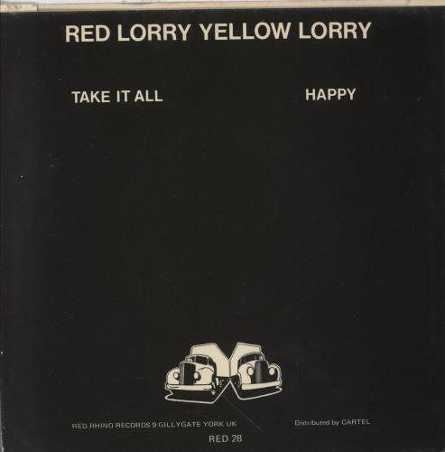 Red Lorry, Yellow Lorry Take It All 7" vinyl single (7 inch record / 45) UK RDL07TA319182