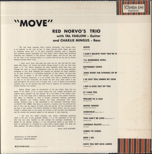 Red Norvo Move! vinyl LP album (LP record) Japanese RN0LPMO822624
