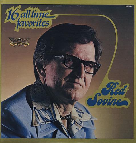 Red Sovine 16 All Time Favourites vinyl LP album (LP record) US RS2LPAL329262