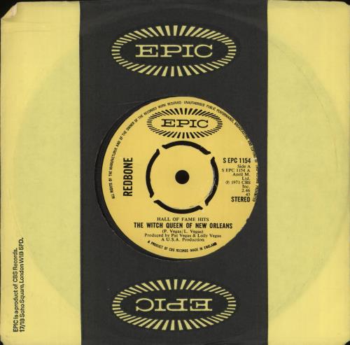 Redbone The Witch Queen Of New Orleans 7" vinyl single (7 inch record / 45) UK RC-07TH705874