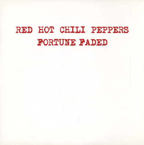 Red Hot Chili Peppers Fortune Faded German CD single (CD5 / 5") (580025)