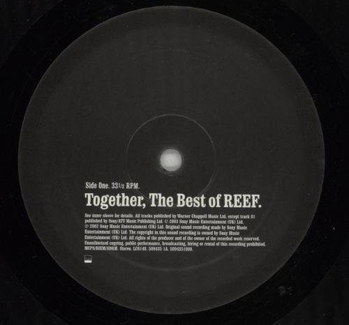 Reef Together, The Best Of... vinyl LP album (LP record) UK EEFLPTO870444