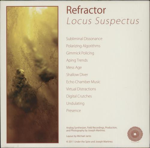 Refractor Locus Suspectus vinyl LP album (LP record) UK 1WOLPLO752090