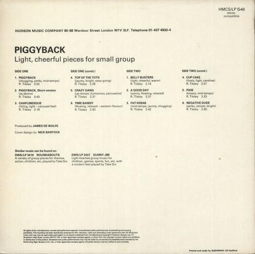 Reg Tilsley Piggyback vinyl LP album (LP record) UK R5HLPPI733308