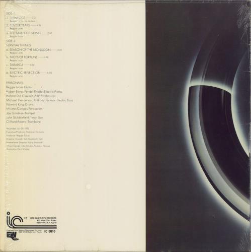 Reggie Lucas Survival Themes vinyl LP album (LP record) US 5-KLPSU819155