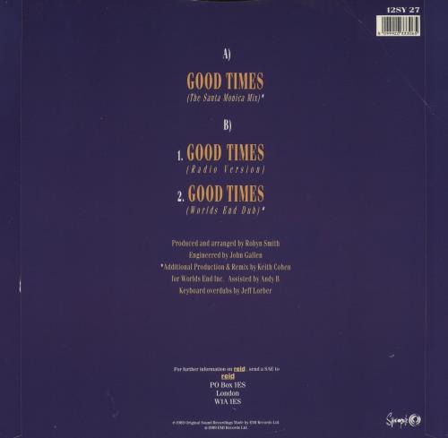 Reid Good Times 12" vinyl single (12 inch record / Maxi-single) UK RIQ12GO870435