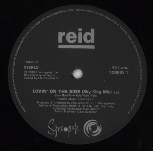 Reid Lovin' On The Side 12" vinyl single (12 inch record / Maxi-single) UK RIQ12LO865014