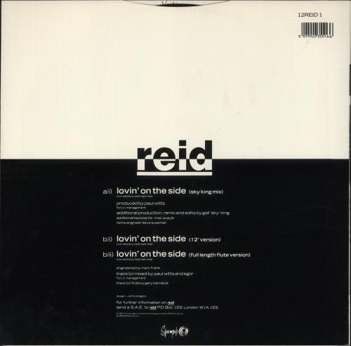 Reid Lovin' On The Side 12" vinyl single (12 inch record / Maxi-single) UK RIQ12LO865014