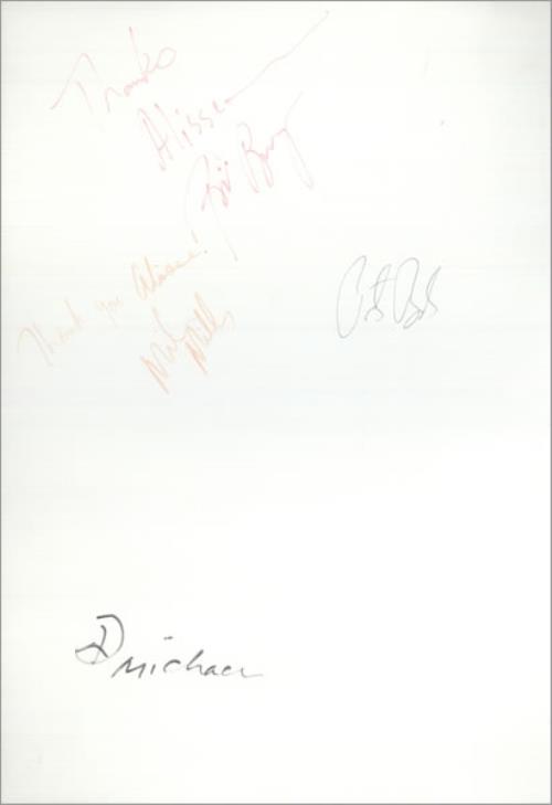 REM Athens '91 Photo Print Fully Autographed US Promo memorabilia