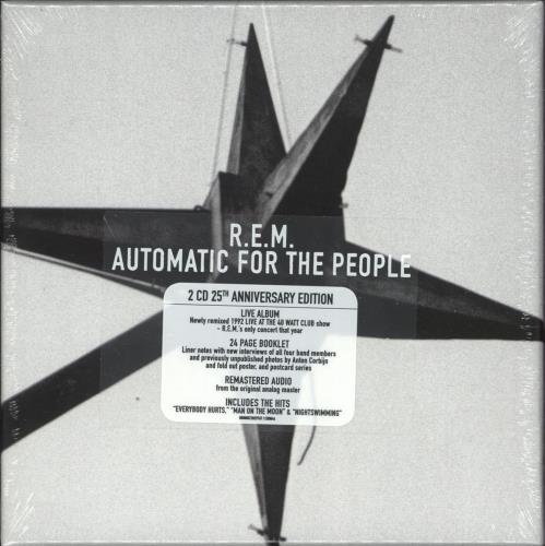 REM Automatic For The People - 25th Anniversary Edition 2 CD album set (Double CD) UK REM2CAU732532