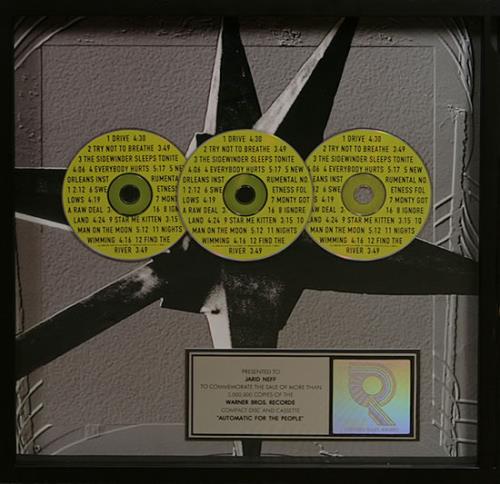 REM Automatic For The People - 3 X Cd award disc US REMAWAU130081