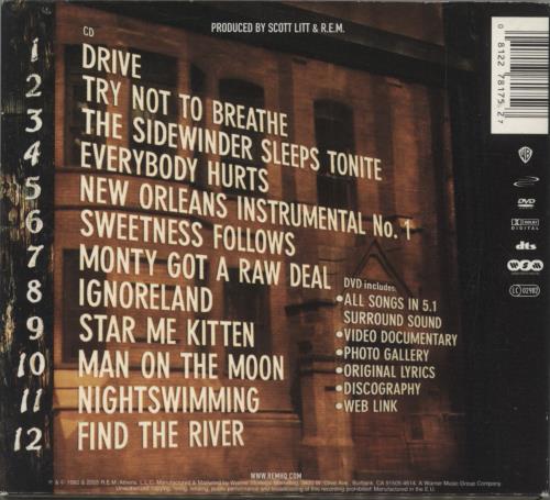 REM Automatic For the People 2-disc CD/DVD set UK REM2DAU884692