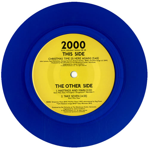 REM Christmas Time (Is Here Again) US 7" vinyl single (7 inch record