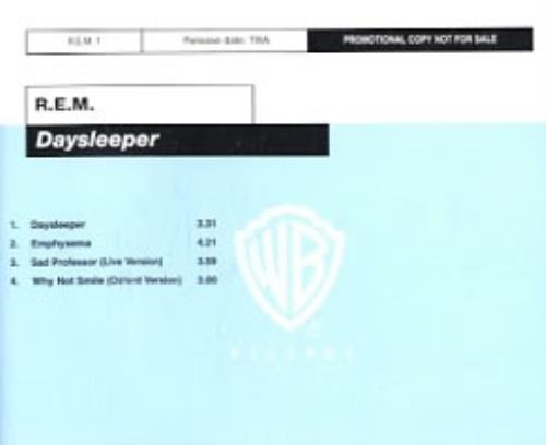 REM Daysleeper CD single (CD5 / 5") Australian REMC5DA171841