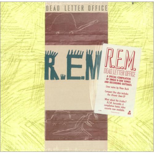 REM Dead Letter Office + Cover Sticker vinyl LP album (LP record) US REMLPDE226133