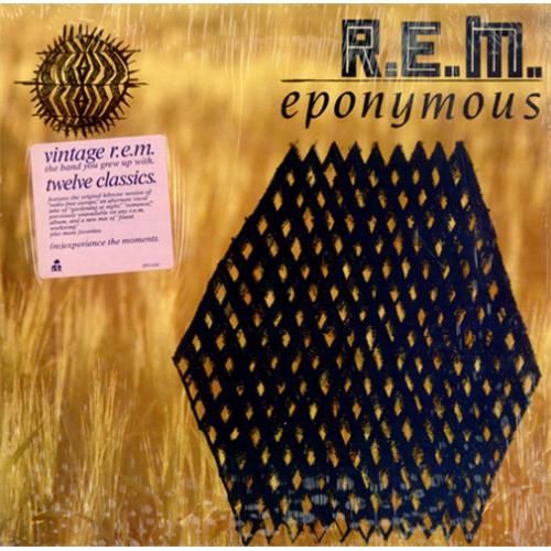 REM Eponymous + Cover Sticker US vinyl LP album (LP record) (424498)