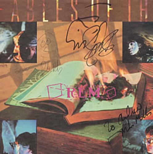 REM Fables Of The Reconstruction - autographed vinyl LP album (LP record) US REMLPFA220240