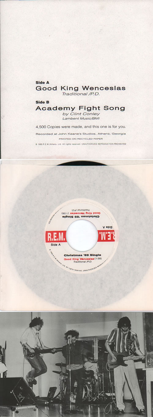 REM Good King Wenceslas - Poster Sleeve 7" vinyl single (7 inch record / 45) US REM07GO146155