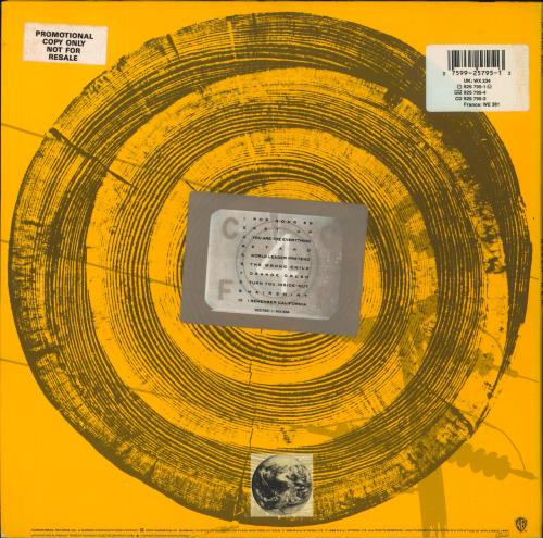 REM Green - Back Sticker-promo vinyl LP album (LP record) UK REMLPGR786706