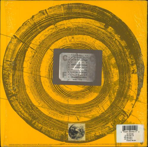 REM Green - Back Stickers and Shrink vinyl LP album (LP record) UK REMLPGR827824