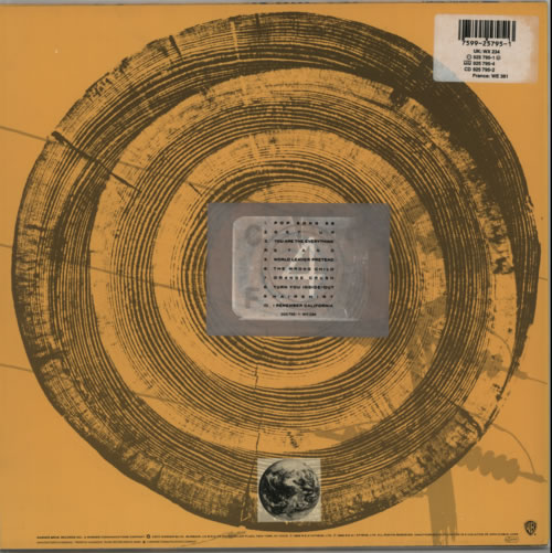 REM Green Back Stickered UK vinyl LP album (LP record) (226131)