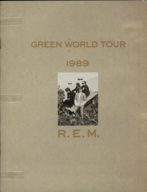 REM Green World Tour 1989 tour programme US REMTRGR595583