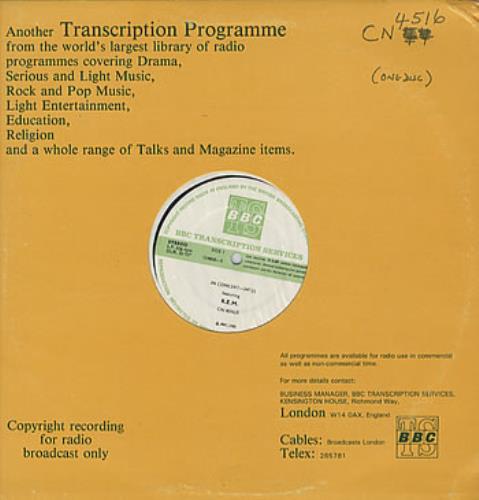 REM In Concert vinyl LP album (LP record) UK REMLPIN229216