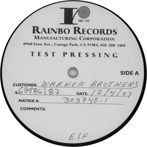 REM Live - Test Pressing 3-LP vinyl record set (Triple LP Album) US REM3LLI666144
