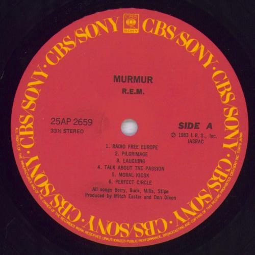 REM Murmur vinyl LP album (LP record) Japanese REMLPMU491465