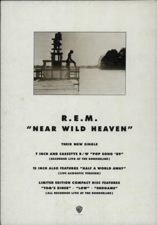 REM Near Wild Heaven UK Promo display (30014)