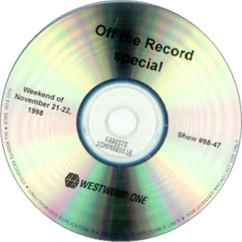 REM Off The Record Special CD-R acetate US REMCROF143993