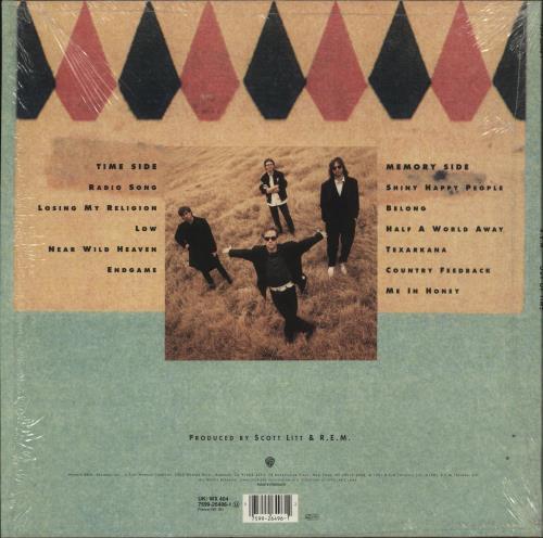 REM Out Of Time - Shrink vinyl LP album (LP record) UK REMLPOU864919