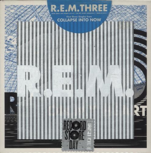 REM R.E.M. Three - Record Store Day 7" vinyl single (7 inch record / 45) US REM07RE865146