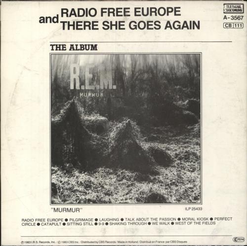 REM Radio Free Europe + Sleeve 7" vinyl single (7 inch record / 45) Dutch REM07RA65000