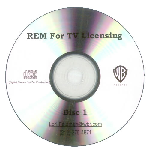 REM REM For TV Licensing CD-R acetate US REMCRRE540580