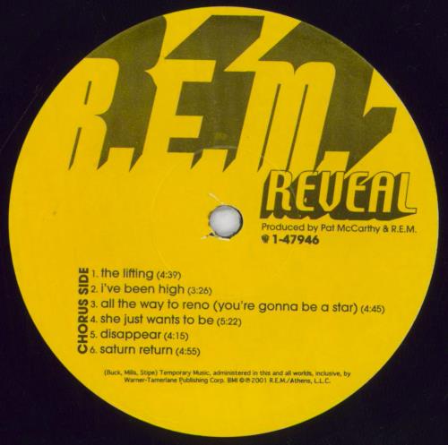 REM Reveal + Press Pack vinyl LP album (LP record) US REMLPRE832287