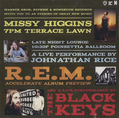 REM Sunset Session Sampler CD-R acetate US REMCRSU465370