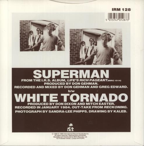 REM Superman 7" vinyl single (7 inch record / 45) UK REM07SU108568