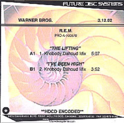 REM The Lifting/I've Been High CD-R acetate US REMCRTH256097
