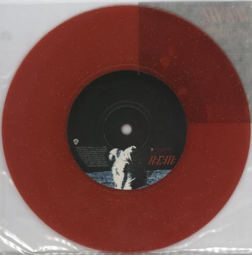 REM Wanderlust - Red Glitter Vinyl 7" vinyl single (7 inch record / 45) UK REM07WA328796