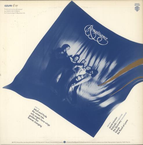 Renaissance Azure D'Or vinyl LP album (LP record) UK RENLPAZ290135