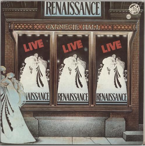 Renaissance Live At Carnegie Hall 2-LP vinyl record set (Double LP Album) Italian REN2LLI722756
