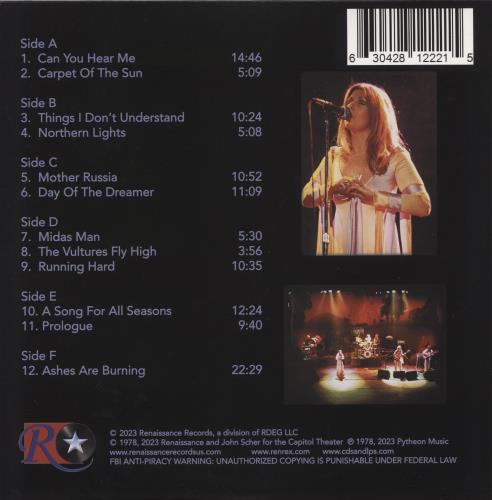 Renaissance Live At The Capitol Theater Passaic, New Jersey ? June 18, 1978 3-LP vinyl record set (Triple LP Album) UK REN3LLI874180