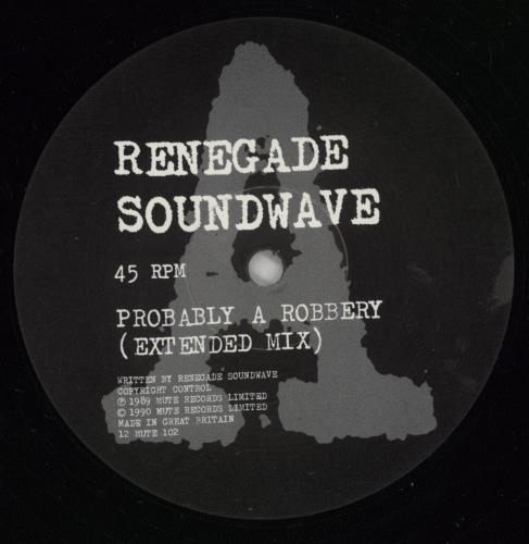 Renegade Soundwave Probably A Robbery 12" vinyl single (12 inch record / Maxi-single) UK RSW12PR156499